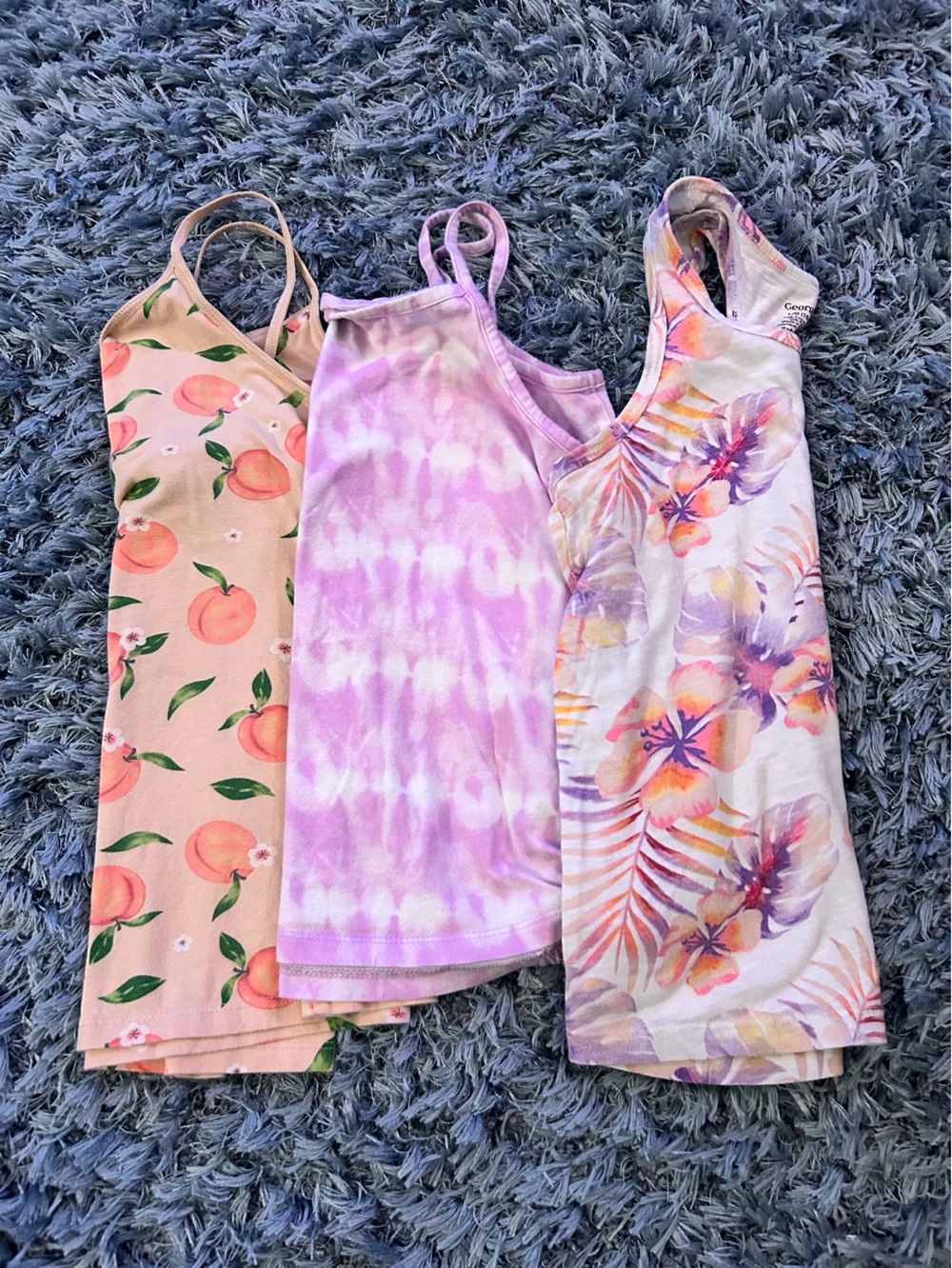 George & OshKosh B'gosh Girls Size 10-12 Pack of Tank Tops